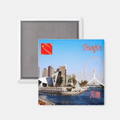 zCN018 チベット 中国 アジア 冷蔵庫マグネット マグネット (正面/裏面)