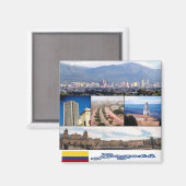 zCO011 BOGOTA'，コロンビア，モザイク，アメリカ，冷蔵庫 マグネット (正面/裏面)