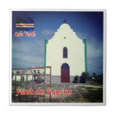 zCV007 CAPE VERDE, Igreja,アフリカ,冷蔵庫 タイル (正面)
