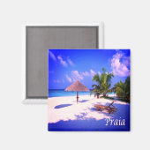 zCV013 PRAIA, CAPE VERDE,ビーチ,アフリカ,冷蔵庫 マグネット (正面/裏面)