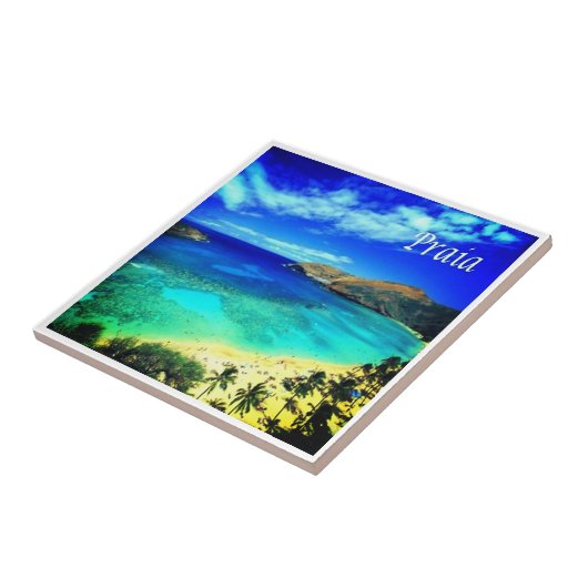 ZCV014 PRAIA,パノラマ,カーボベルデ,アフリカ, タイル (側面)