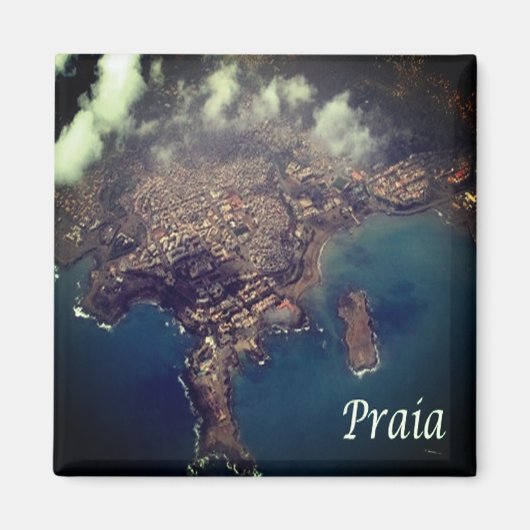 zCV015 PRAIA, Cape Verde，アフリカ，冷蔵庫 マグネット (正面)