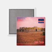 zCV016 RABIL Airpor, Cape Verde，アフリカ，冷蔵庫 マグネット (正面/裏面)