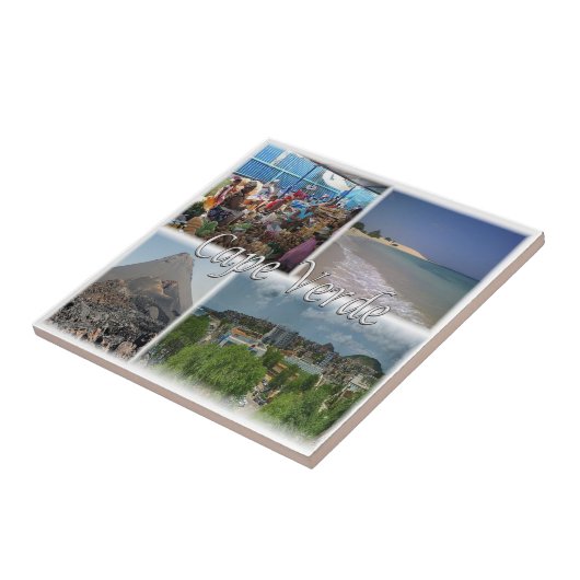 zCV025 CAPE VERDE,モザイク,アフリカ, タイル (側面)