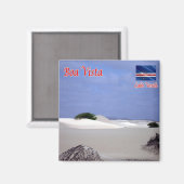 zCV027 BOA VISTA DESERT，カーボベルデ，アフリカ，冷蔵庫 マグネット (正面/裏面)
