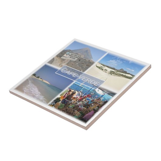 zCV24 CAPE VERDE，モザイク，アフリカ，冷蔵庫 タイル (側面)