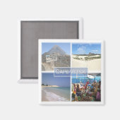 zCV24 CAPE VERDE，モザイク，アフリカ，冷蔵庫 マグネット (正面/裏面)