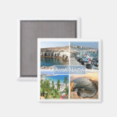 zCY004 AYIA NAPAキプロス – 冷蔵庫 マグネット (正面/裏面)