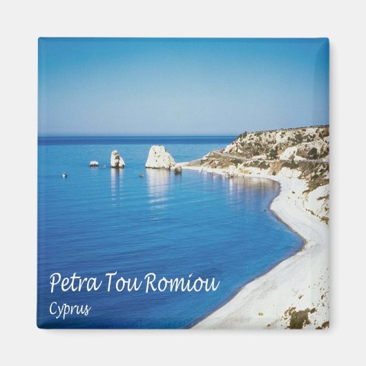 zCY008 PETRA TOU ROMIOUキプロス、冷蔵庫 マグネット (正面)