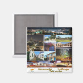 zCY018 NICOSIA Collage Mosaic，キプロス，冷蔵庫 マグネット (正面/裏面)