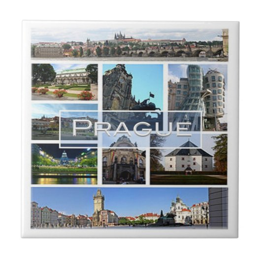 zCZ004プラハ・チェコ， タイル (正面)