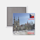 ZCZ006 JIHLAVA Czech Republic,冷蔵庫 マグネット (正面/裏面)