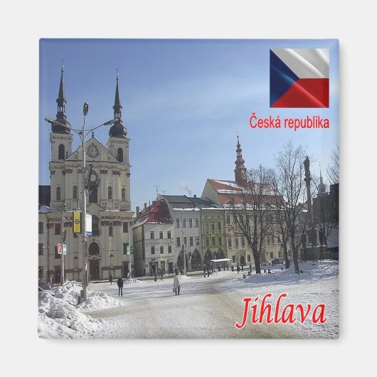 ZCZ006 JIHLAVA Czech Republic,冷蔵庫 マグネット (正面)