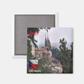 zCZ007 BRNO Czech Republic,冷蔵庫 マグネット (正面/裏面)