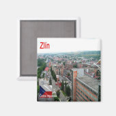 zCZ008 ZLINN Czech Republic,冷蔵庫 マグネット (正面/裏面)