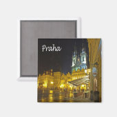 zCZ010プラハチェコ – 冷蔵庫 マグネット (正面/裏面)