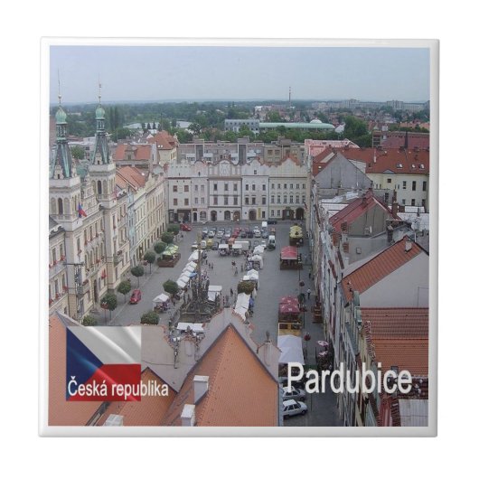 zCZ011 PARDUBICE Czech Republic, タイル (正面)