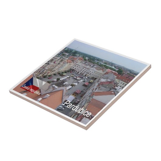 zCZ011 PARDUBICE Czech Republic, タイル (側面)