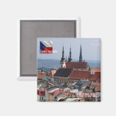 zCZ013 OLOMOUC Czech Republic,冷蔵庫 マグネット (正面/裏面)