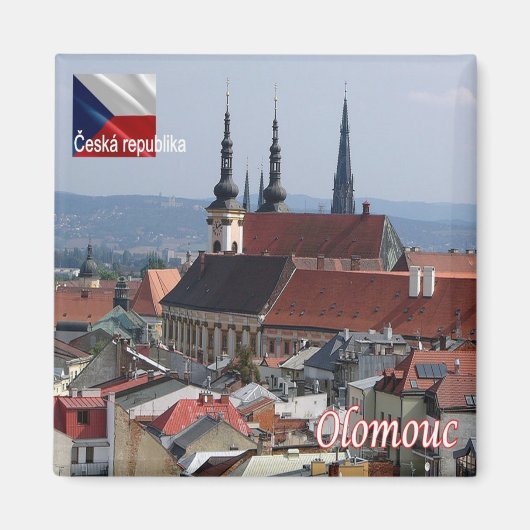 zCZ013 OLOMOUC Czech Republic,冷蔵庫 マグネット (正面)