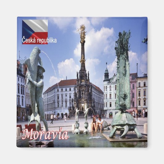 zCZ014 MORAVIA Czech Republic,冷蔵庫 マグネット (正面)