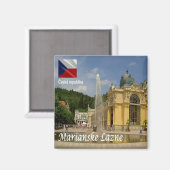 zCZ017 MARIANSKE LAZNE Czech Republic,冷蔵庫 マグネット (正面/裏面)
