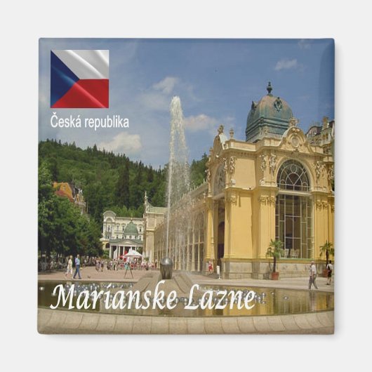 zCZ017 MARIANSKE LAZNE Czech Republic,冷蔵庫 マグネット (正面)