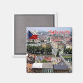 zCZ020 HRADEC KRALOVEチェコ共和国冷蔵庫 マグネット (正面/裏面)