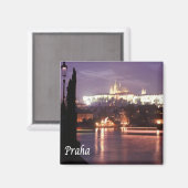 zCZ022プラハチェコ – 冷蔵庫 マグネット (正面/裏面)