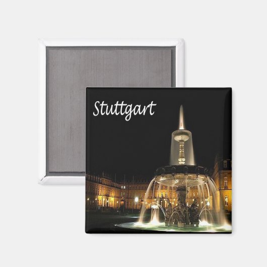 zDE004 STUTTGARTドイツ、冷蔵庫 マグネット (正面/裏面)