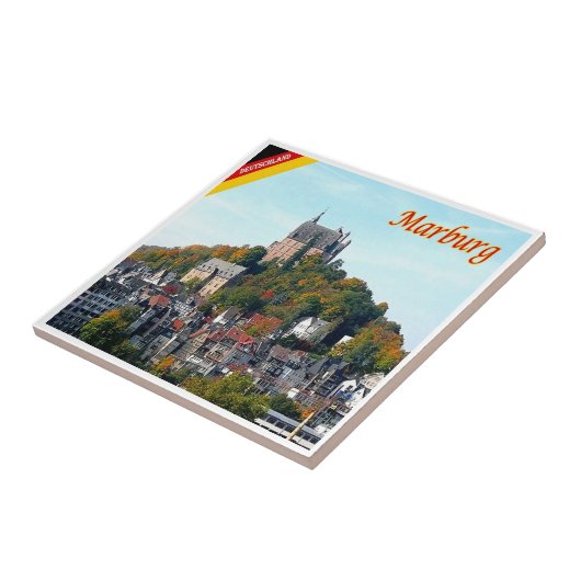 zDE005 MARBURG Castle Germany タイル (側面)