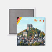 zDE005 MARBURG Castle Germany マグネット (正面/裏面)