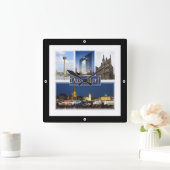 zDE008 DUSSELDORF,ドイツ,ヨーロッパ, スクエア壁時計 (ホーム)