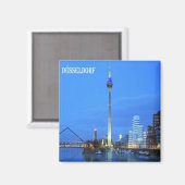 zDE011 DUSSELDORFビュードイツ – 冷蔵庫 マグネット (正面/裏面)