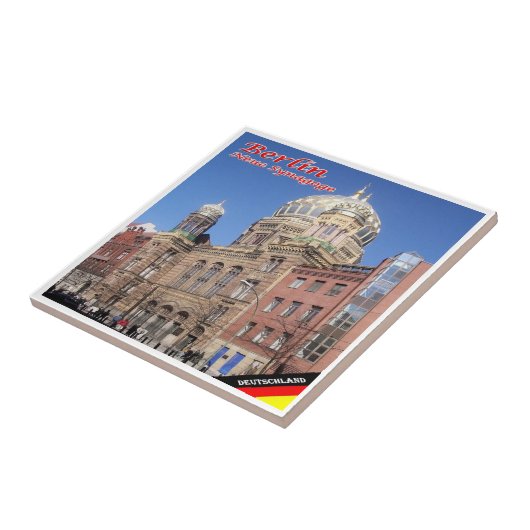 zDE014ベルリン新シナゴーグGermany, タイル (側面)