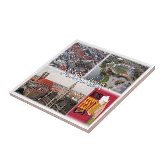 zDE015ミュンヘンミュンヘンドイツ, タイル (側面)