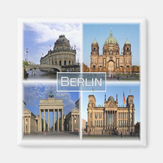 zDE018 BERLINドイツ、冷蔵庫 マグネット (正面)