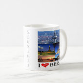 zDE020 BERLIN I LOVE Germany, Coffee Mug コーヒーマグカップ (正面右)