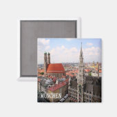 zDE023 MUNCHENドイツ、冷蔵庫 マグネット (正面/裏面)