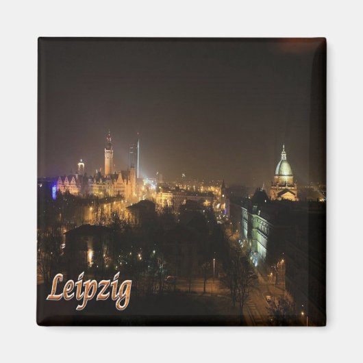 zDE026 LEIPZIG LIPSIAドイツ、冷蔵庫 マグネット (正面)