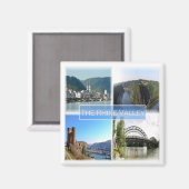 zDE032ラインバレードイツ – 冷蔵庫 マグネット (正面/裏面)