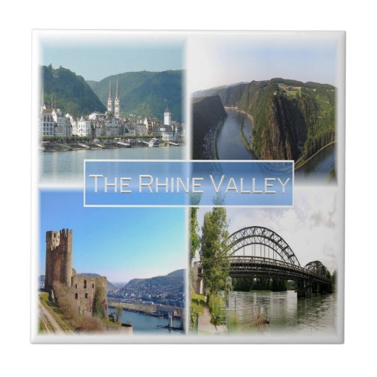 zDE032 THE RHINE VALLEYドイツ， タイル (正面)