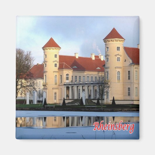 zDE033 RHEINSBERG CASTLEドイツ – 冷蔵庫 マグネット (正面)