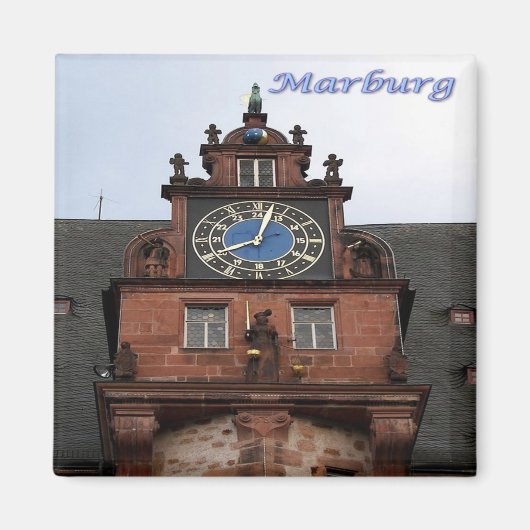 zDE039 MARBURG own Hall Germany冷蔵庫 マグネット (正面)