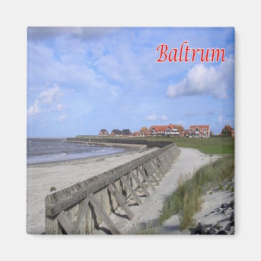 zDE041 BALTR SHORE Frisian islandsドイツ冷蔵庫 マグネット (正面)