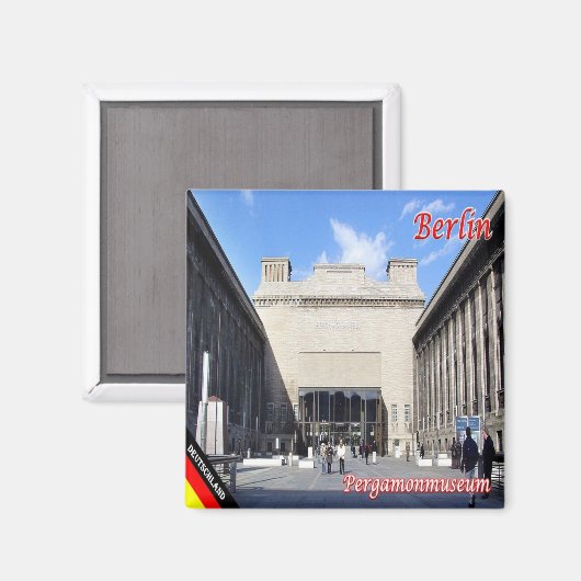 zDE044 BERLIN Pergamon museum Germany冷蔵庫 マグネット (正面/裏面)