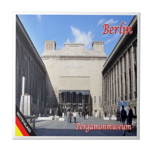 zDE044 BERLIN Pergamon museum Germany, タイル (正面)
