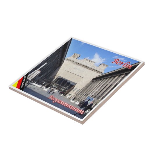 zDE044 BERLIN Pergamon museum Germany, タイル (側面)