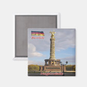 zDE049 BERLIN Berliner Victory Column Germany - マグネット (正面/裏面)