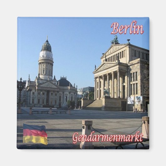zDE066 BERLIN GENDARMENMARKTドイツ、冷蔵庫 マグネット (正面)